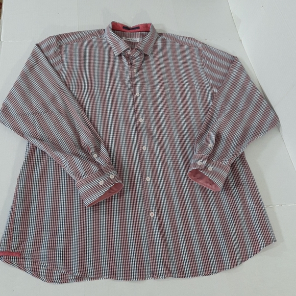 Tommy Bahama Cotton Silk Long Sleeve Check Shirt - Picture 1 of 8